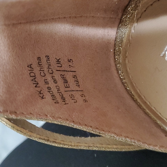 KELLY & KATIE Glitter Ankle Strap heel Sandal 9.5 US (Ss37) - Picture 6 of 9